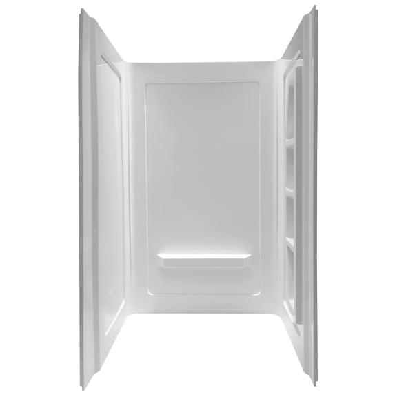 Anzzi SW-AZ8078 Rose 74" High X 48" Wide Alcove Shower Wall - White