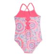 thumbnail image 2 of Breaking Waves Girls’ Lace Up Back One-Piece Swimsuit, Sizes 7-16, 2 of 3