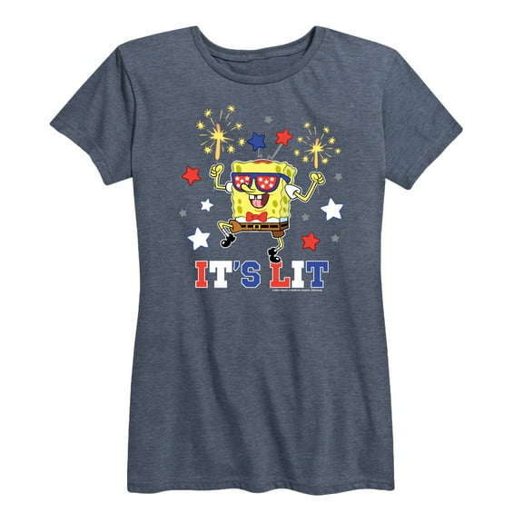 SpongeBob SquarePants - It's Lit - Women's Short Sleeve Graphic T-Shirt