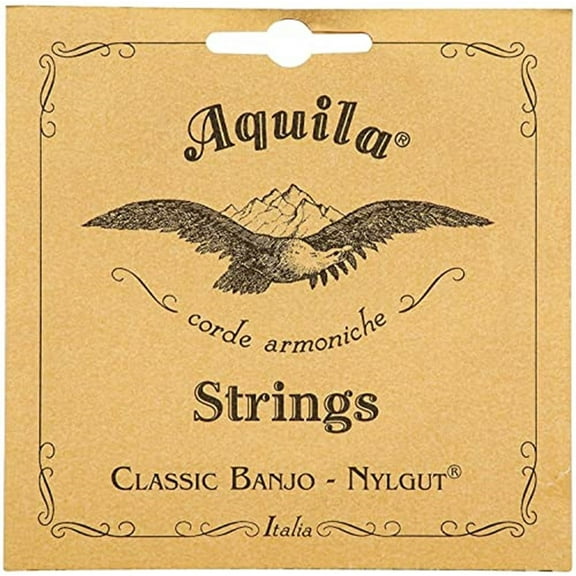 AQUILA Classic Banjo String Set, 6B, Light Tension, All Nylgut, Stability Feature
