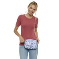 thumbnail image 6 of Disney Stitch Belt Bag Crossbody Fanny Pack Waist Bag Women's Floral Print Blue, 6 of 8