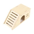 thumbnail image 2 of Toy de hámster Toy Hamster House Cage Accessor de madera escalera de escalada de animales para mascotas de tamaño similar suministros de mascotas de r, 2 of 9