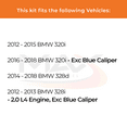 thumbnail image 2 of MAX Advanced Brakes - Rear Brake Kit For 2012-2018 BMW 320i| Carbon Ceramic Brake Pad and Rotor Kit| Daily Driving Geomet Coated Brake Rotors, 2 of 9