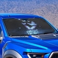 thumbnail image 3 of Jeiento Blue Butterfly Car Windshield Sun Shade Foldable Car Windshield Sunshades Window Shades Cover Sun Visor Shield for Most Sedan Truck SUV Auto Interior Protector Easy to Install, 3 of 7