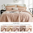 thumbnail image 7 of Flymme Pink Tufted Comforter Set Queen Size 7 Piece Bed in a Bag Shabby Chic Boho Comforter and Sheet Set Soft Microfiber Complete Bedding Sets, 7 of 7