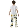 thumbnail image 5 of FORMRS Kids Pajama Pants with Pockets Size 11-12Y Boys Lounge Sleep Bottoms, Yellow Cartoon Truck Pattern, 5 of 8