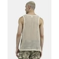 thumbnail image 3 of No Boundaries Men's & Big Men's Open Knit Boxy Fit Tank Top, Sizes XS-3XL, 3 of 5