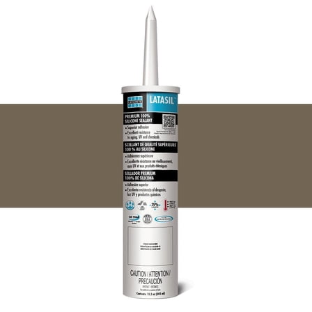 LATICRETE Latasil High Performance Silicone Sealant, Chestnut Brown #66