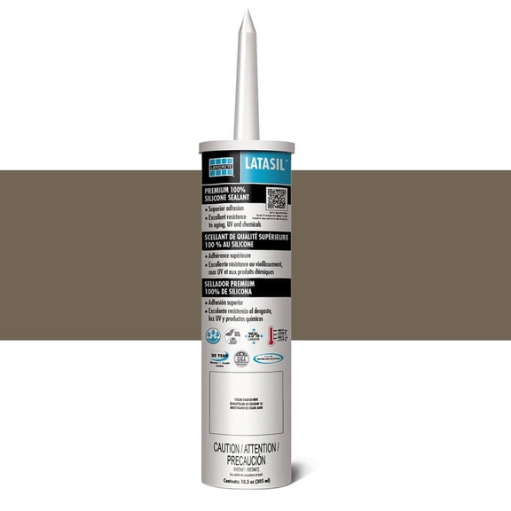 LATICRETE Latasil High Performance Silicone Sealant, Chestnut Brown #66