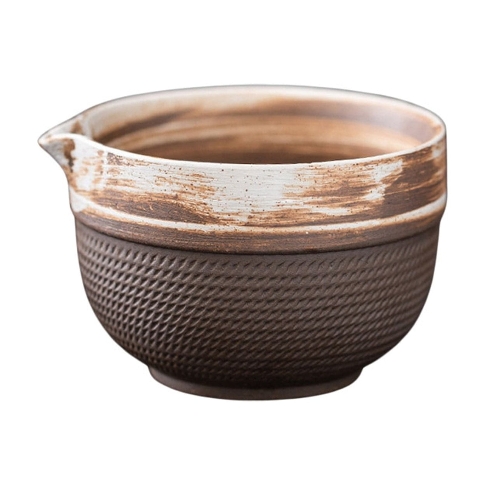 JJKBVCLO Exquisite Coarse Pottery Matcha Bowl With Mouth Retro