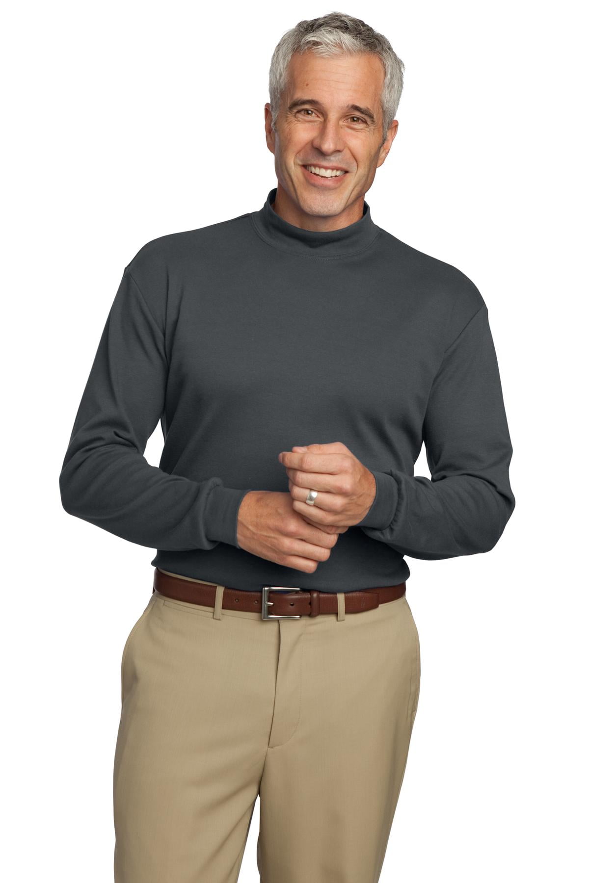 big mens mock turtleneck