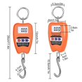 thumbnail image 3 of Professional Office 200kg Precise Digital Scale Portable Hook Attachment For Heavy Objects Commercial Home Applications, 3 of 5