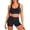 Black, variant on Maqroz Two Piece Outfits for Women Activewear Sets Sleeveless U Neck Ruched Sports Bra High Waisted Running Biker Shorts Seamless Yoga Gym Exercise Matching Suits