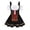 Black, variant on Women's Corset Dress Trumpet Sleeve Renaissance for Halloween Party