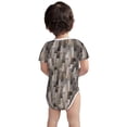 thumbnail image 5 of Daiia Wooden Texture Printed Unisex-Baby Short Sleeve Onesies Bodysuits Baby Climbing Clothes Soft and Comfortable Romper with Expandable Shoulder Design-2 Years, 5 of 8