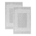 thumbnail image 4 of Superior Egyptian Cotton 900 GSM Greek Key Border 2-Piece Bath Mat Set, Silver, 4 of 7