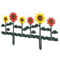 Masteelf Garden Borders Edging Plant Fence Sunflower Fence Sun Flower 62.00X34.00X1.50CM