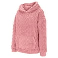 thumbnail image 4 of Hoodies for Women Hoodie 2024 Winter Solid Fuzzy Lined Long Sleeve Hoodies Flannel Thermal Pullover Tops With Pockets Hemlock, 4 of 6