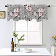 thumbnail image 4 of 54x18 Inches Green Misty Forest Window Treatment Valance Tree Mountain Kitchen Blackout Drapes Bathroom Bedroom Living Room Polyester Fabric Curtains Decorations Supplies, 4 of 6