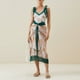 thumbnail image 2 of Joefnel Mujeres Liquidación Trajes de baño de una pieza florales de doble cara Trajes de baño con control de barriga en los hombros con lazo reversible Trajes de baño, 2 of 5