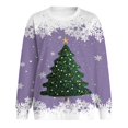 thumbnail image 4 of Futezty Christmas Sweatshirt for Women 2024 Funny Plus Size Print Sweatshirts Crewneck Long Sleeve Xmas Holiday Tops, 4 of 6