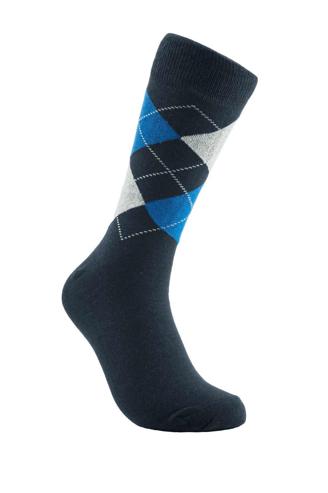 Mens 5 Pack Argyle Cotton Dress Socks (Assorted Colors)