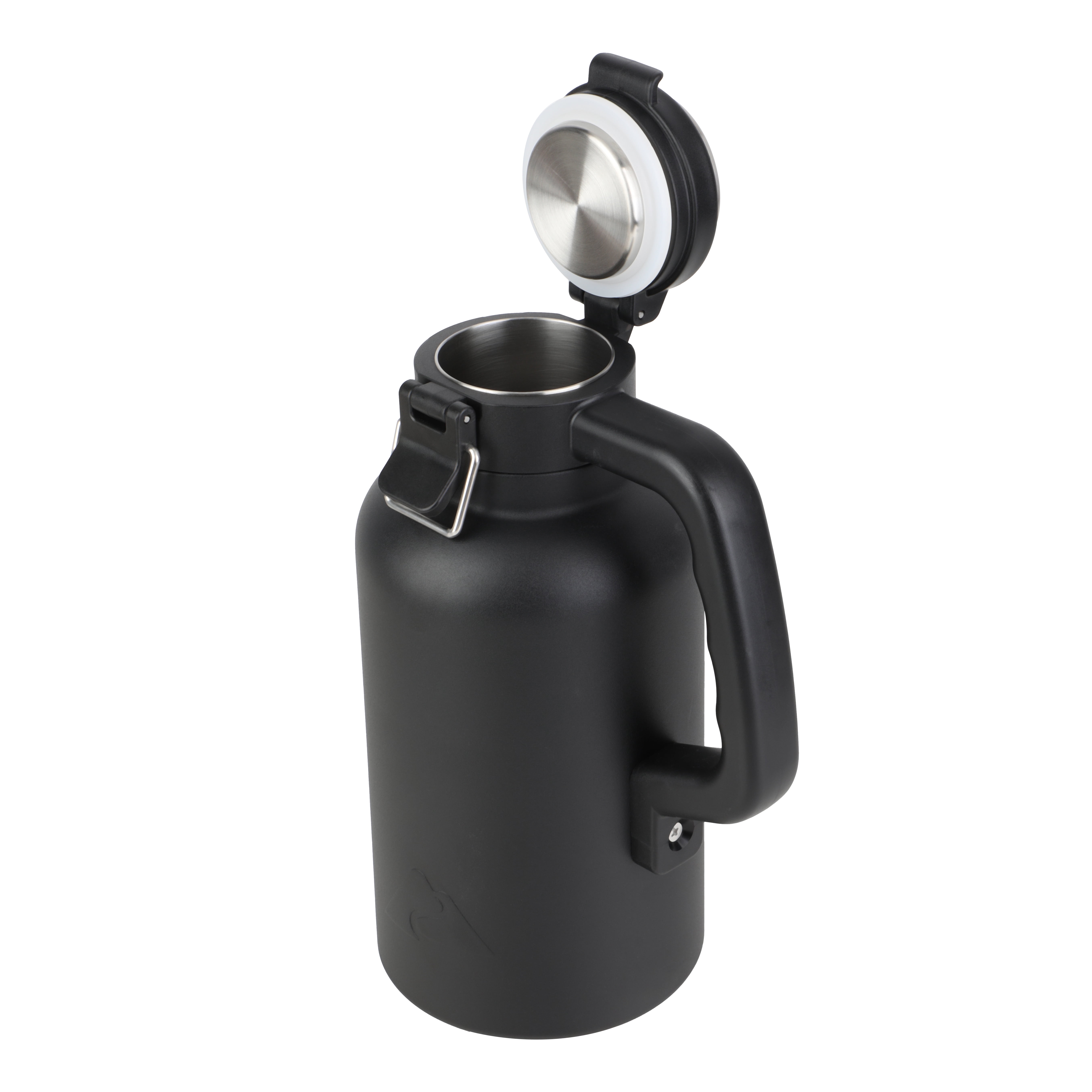 Ozark Trail 48oz Stainless Steel Insulated Growler, Leak-Proof Travel Bottle, Black