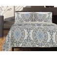 thumbnail image 2 of Gouchee Home Rome Quilt Set – Queen Size Blue 3-Piece Bedding Set, Cotton Prewashed Quilt with Elegant Medallion Pattern, Lightweight All-Season Bedspread & Matching Pillow Shams, 2 of 2