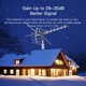thumbnail image 3 of Antena exterior UV con rotación de 360°, 45-230 MHz/470-860 MHz, 15-22 dB, color negro, 3 of 8
