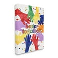 thumbnail image 3 of Stupell Industries Better Together Diversity Phrase Children's Rainbow Hands Graphic Art Gallery-Wrapped Canvas Print Wall Art, 30x40, by Erica Billups, 3 of 5