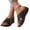 Black, variant on Womens Slip On Sandals, Wedges Heels for Women, Comfortable Wedge Summer Dressy Shoes Adjustable Buckle Straps Casual Lightweight Beach Vacation Walking Sandals, Ginger, 9