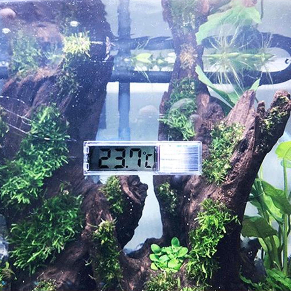 PRENKIN LCD Digital Aquarium Thermometer Fish Tank Water Temperature Meter Aquarium Temp Detector
