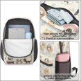 thumbnail image 4 of Dog and Pool Float Beige Pattern 17" School Backpacks for Teens,Waterproof Oxford Fabric,S-Shape Padded Straps for School,Travel,Hiking,Camping, 4 of 6
