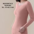 thumbnail image 2 of Hauts à Manches Longues 3 Pcs pour Femmes Col Rond Extensible Ajusté sous-Vêtements T-Shirts, 2 of 8