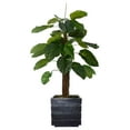 thumbnail image 1 of 54 in. Faux Plant in Green with Fiberstone Planter, 1 of 1