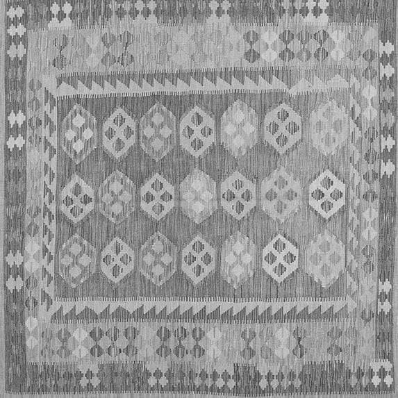Ahgly Company Indoor Square Oriental Gray Traditional Area Rugs, 5' Square