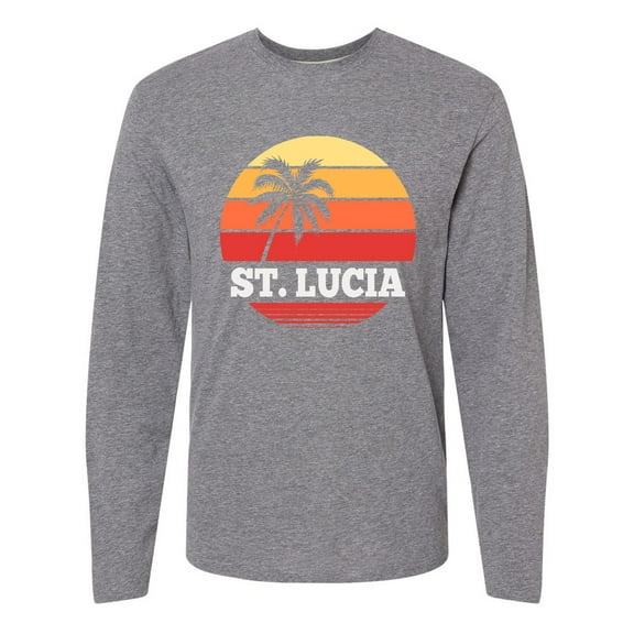 Inktastic St Lucia Vacation Travel Cruise Long Sleeve T-Shirt