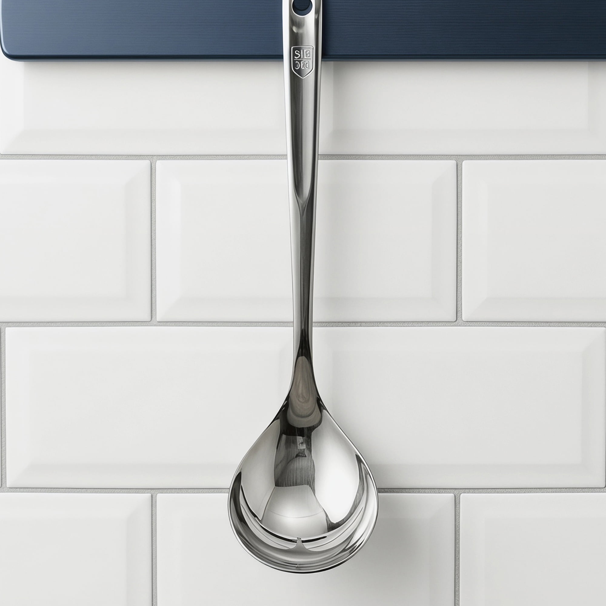 Unique Bargains Heat Resistant Spoon for Non Stick Cookware Soup spoon-Silver 12.5"x3.1"