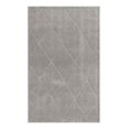 thumbnail image 3 of Unique Loom Trellis Shag Collection Area Rug - Ruby (7' 10" Round Gray/Ivory), 3 of 7