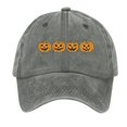 thumbnail image 3 of LIZUOJUN Baseball Cap for Women Halloween Pumpkin Hat Embroidered Hat Washed Vintage Adjustable Soft Cotton Low Profile Casual Outdoor Hat, A, 3 of 3