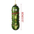 thumbnail image 3 of Luoshdecor Christmas Pickles Tree Ornament ,Acrylic Funny Green Cucumber Festive Holiday Décor,for Family Holiday Xmas Tree Decor, 3 of 5
