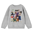 thumbnail image 4 of Dragon Ball Z Character Group Youth Boy's Athletic Heather Sweatshirt-XS, 4 of 5