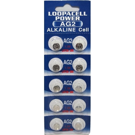 LOOPACELL AG2 396 LR726 1.5V Alkaline Cell Coin Batteries x 500