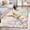 Blue Beige, variant on Kitchen Runner 2 x 6 Ft, Easter Non-Slip Residential Carpet, Spring Rabbit Eggs Seasonal Flowers Blue Lattice Indoor Crawling Mats Runner Rugs for Living Room/Dining Room/Bedroom