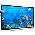 thumbnail image 2 of 100-inch Portable HD Projector Screen 16:9 Projection Screen Foldable Thick Durable for Outdoor Home Theater, 2 of 8