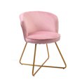 thumbnail image 3 of Porthos Home Orry Dining Chairs, Velvet Upholstery, Gold Dipped Metal Legs (Set of 2), 3 of 7