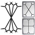 thumbnail image 1 of Siaomo Correas de Clip para sábanas - Correas de Soporte de Esquina para sábanas Entrecruzadas Ajustables de 2 vías Agarre Banda elástica para sábanas Correas para colchón Tirantes para sujetar (2 Jue, 1 of 8