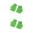 thumbnail image 3 of Sonducket 1 par de guantes tejidos con la mitad de los dedos, mitones elásticos elásticos Unisex, portátiles para ciclismo de carretera al Verde 2piezas, 3 of 6