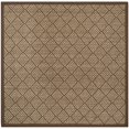thumbnail image 2 of SAFAVIEH Natural Fiber Syeda Geometric Bordered Sisal Area Rug, Natural/Brown, 6' Square, 2 of 5