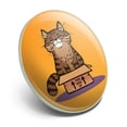 thumbnail image 2 of Cat Sitting in Box Metal 1.1" Tie Tack Hat Lapel Pin Pinback, 2 of 7